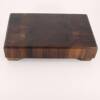 12X 7 BLACK WALNUT END-GRAIN CHOPPING/SERVING BOARD
